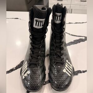 Title Boxing Black High-Top Shoes